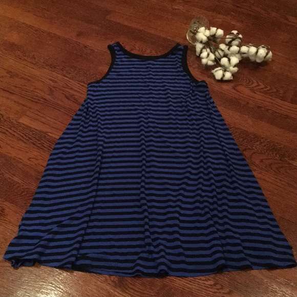 royal blue striped dress